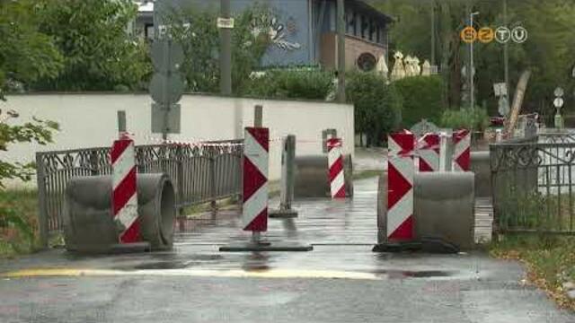 Ideiglenesen lezárták a Liget utcai hidat a közúti forgalom elől Ideiglenesen lezárták a Liget utcai hidat a közúti forgalom elől